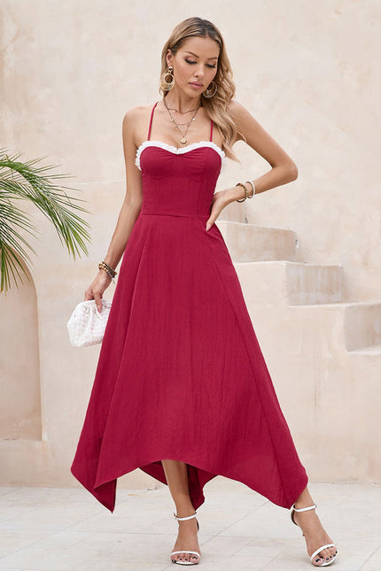 Robe Trapèze Maxi Bordeaux Chic - gallery 1