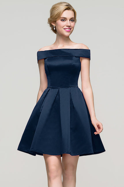 Robe Trapèze Satinée Ébène