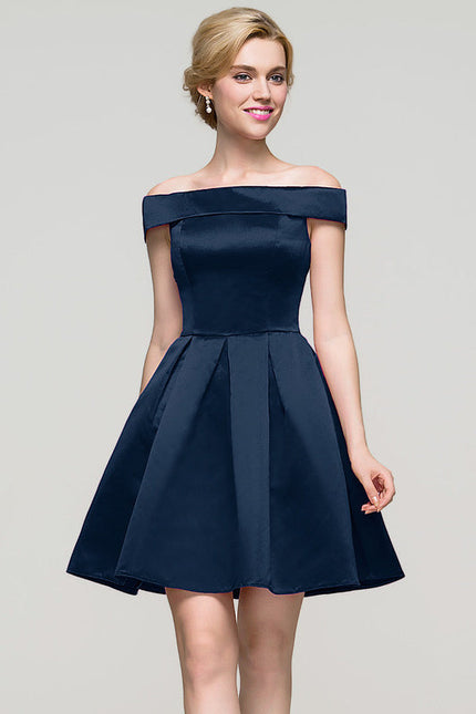 Robe Trapèze Satinée Ébène