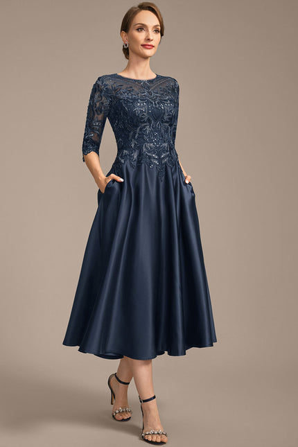 Robe Trapèze Éclat De Saphir - gallery 5