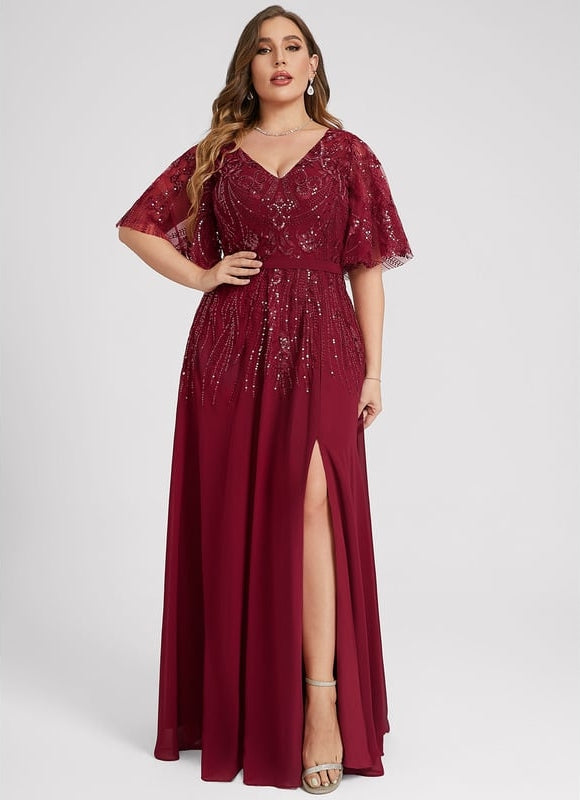 Robe Trapèze Marine Éclatante - gallery 9