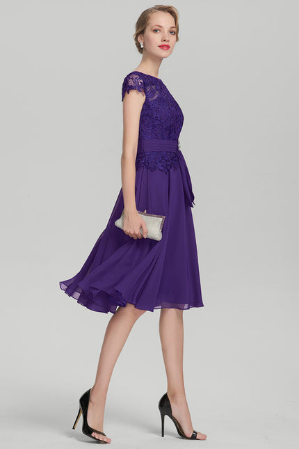 Robe Trapèze Harmonie Écarlate - gallery 2