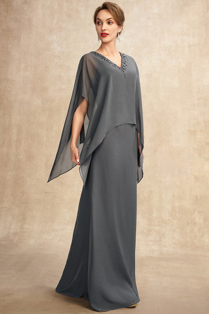 Robe Trapèze Chic Voile Sombre - gallery 4