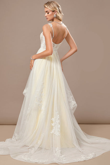 Robe Trapèze Élégance Tulle Crème - gallery 5
