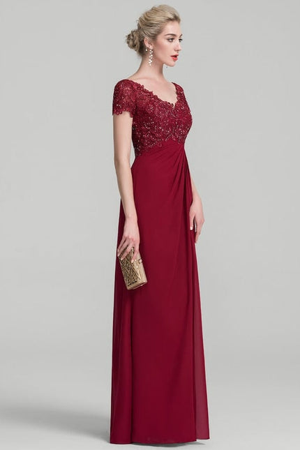 Robe Trapèze Rouge Velours Chic - gallery 2