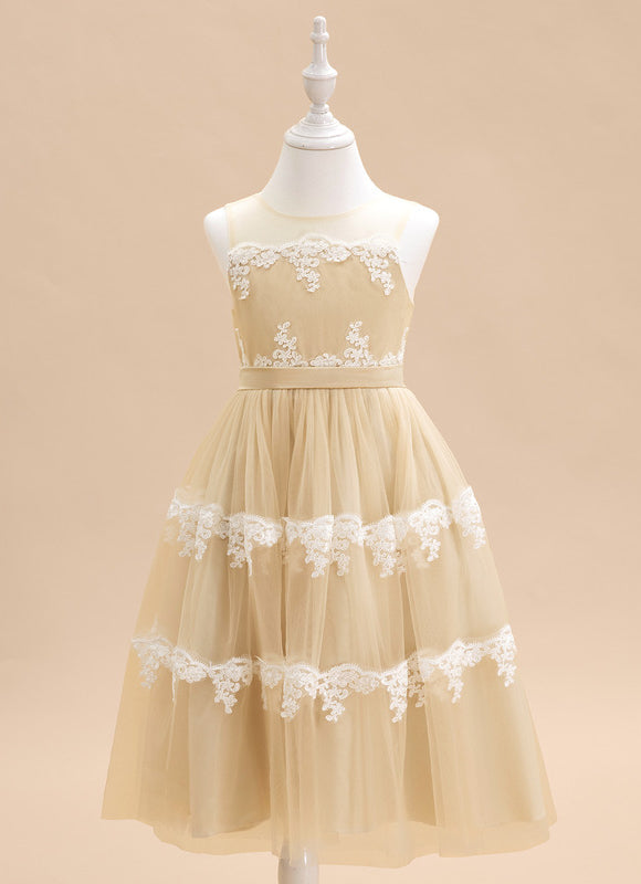 Robe Trapèze Rêve Doré Éthéré - gallery 1