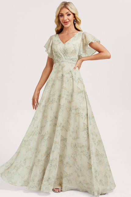 Robe Trapèze Mousseline Fendue