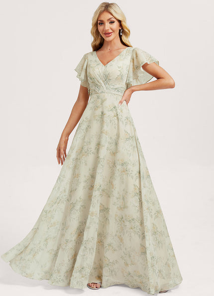 Robe Trapèze Mousseline Fendue