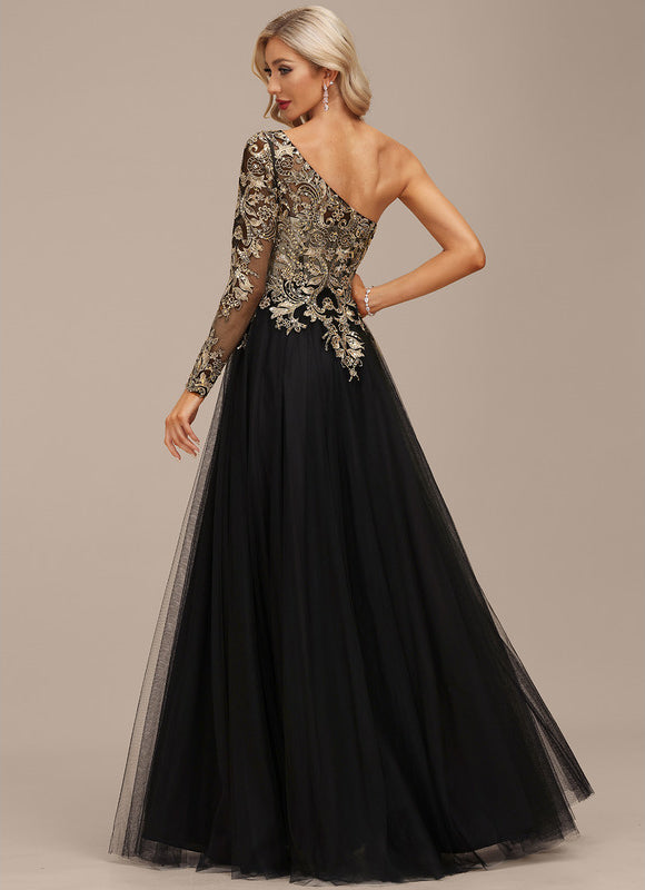 Robe Trapèze Chic Tulle Noir - gallery 6