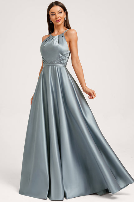 Robe Trapèze Satin Fluide - gallery 1