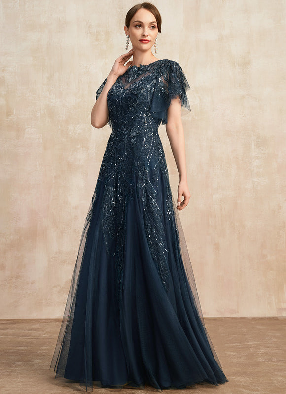 Robe Trapèze Éclat Bleu Nuit - gallery 5