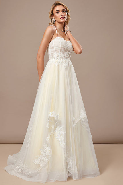 Robe Trapèze Élégance Tulle Crème - gallery 4