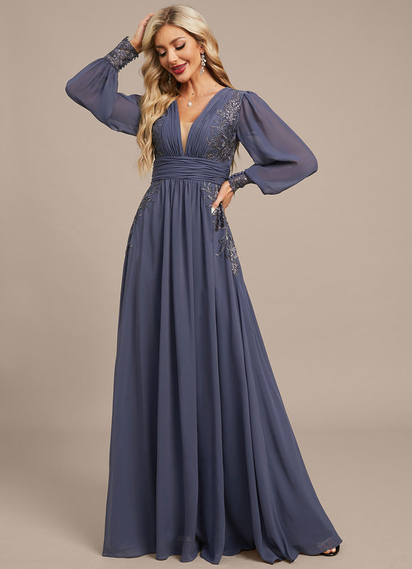 Robe Trapèze Lueur Azurienne - gallery 4