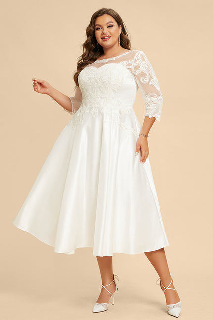Robe Trapèze Éclat Satiné Floral - gallery 9