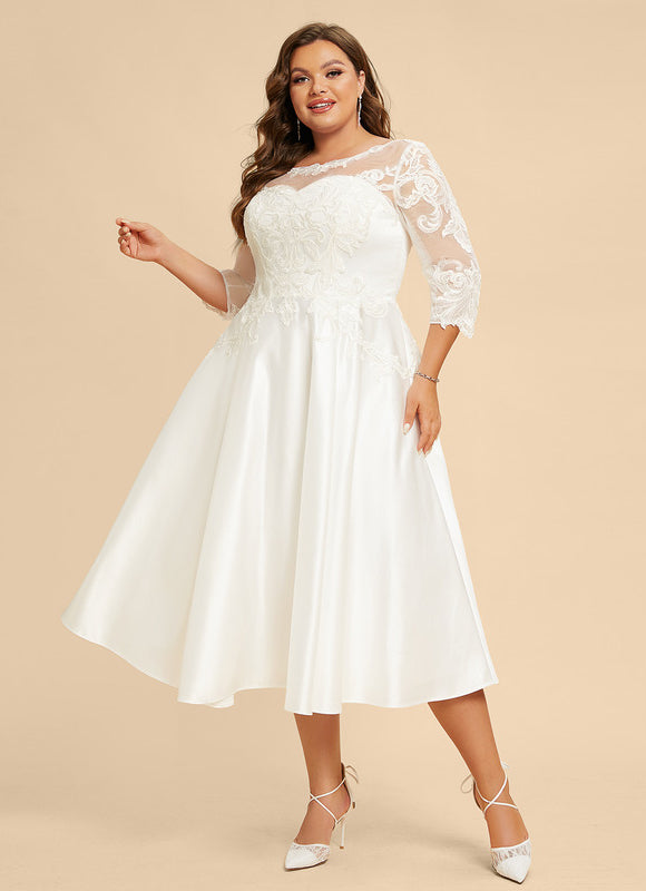 Robe Trapèze Éclat Satiné Floral - gallery 9
