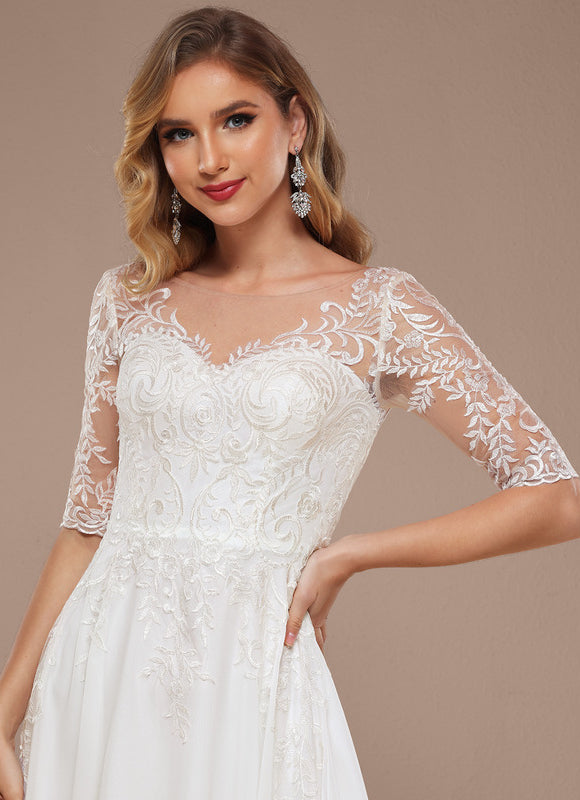 Robe Trapèze Éblouissante Aérienne - gallery 4