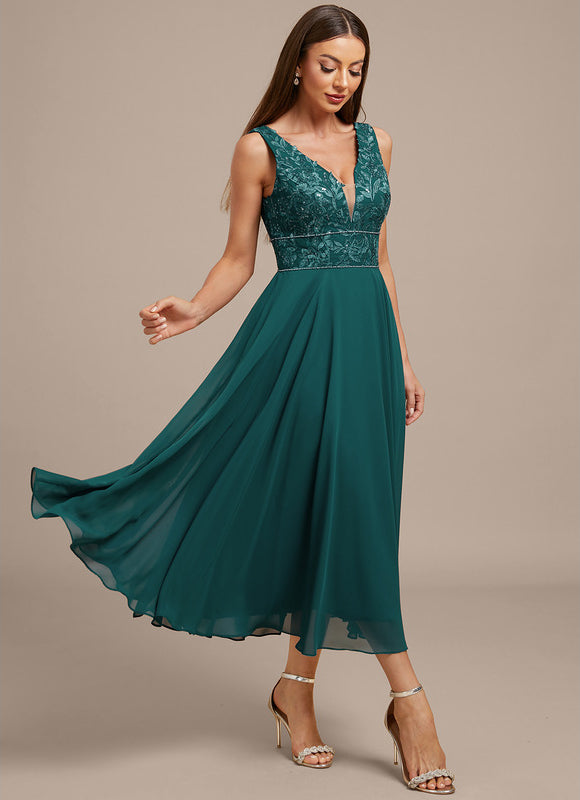 Robe Trapèze Émeraude Chic - gallery 5