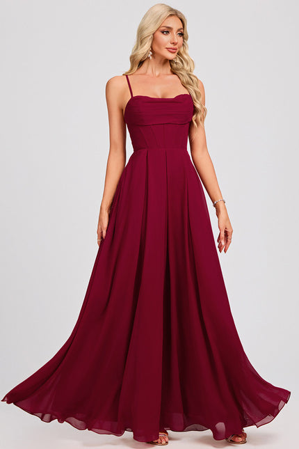 Robe Trapèze Élégance Cerise - gallery 4