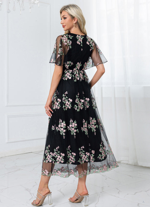 Robe Trapèze Florale Chic - gallery 1
