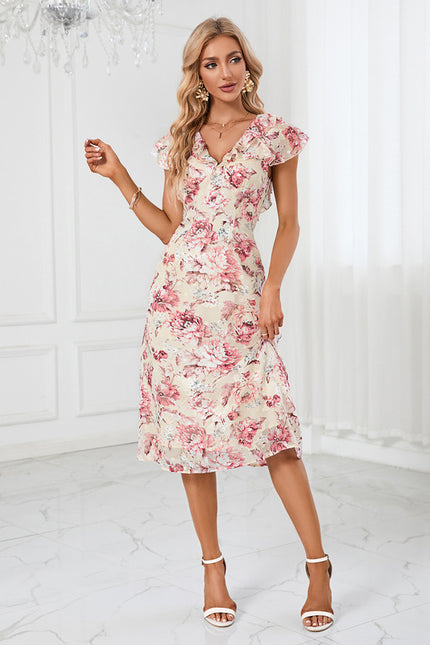 Robe Trapèze Fleuraison Douce - gallery 2