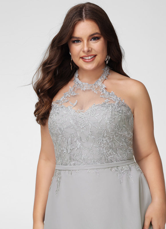 Robe Trapèze Sérénité Dentelle Céleste - gallery 9
