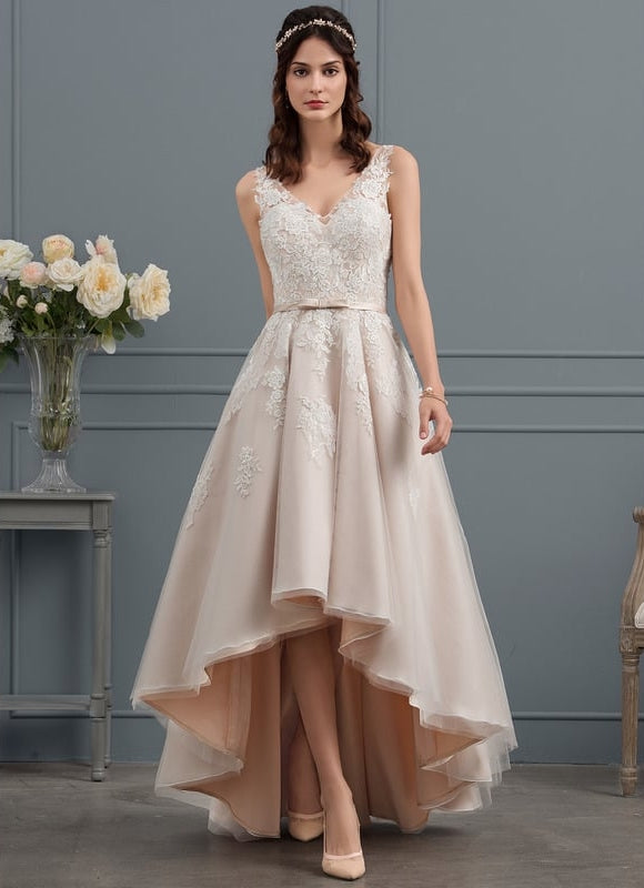 Robe Trapèze Lueur De Satin Rosé