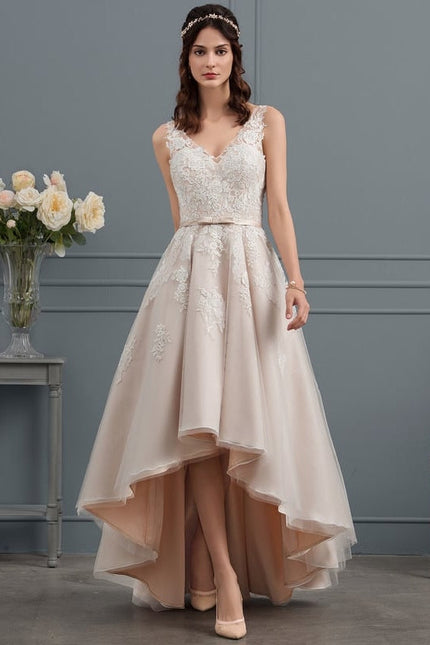 Robe Trapèze Lueur De Satin Rosé