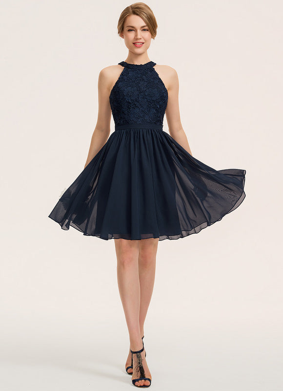 Robe Trapèze Éclat De Rose Poudrée - gallery 1
