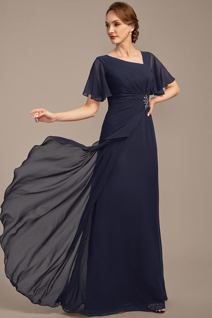 Robe Trapèze Chiffon Sophistiquée - gallery 4