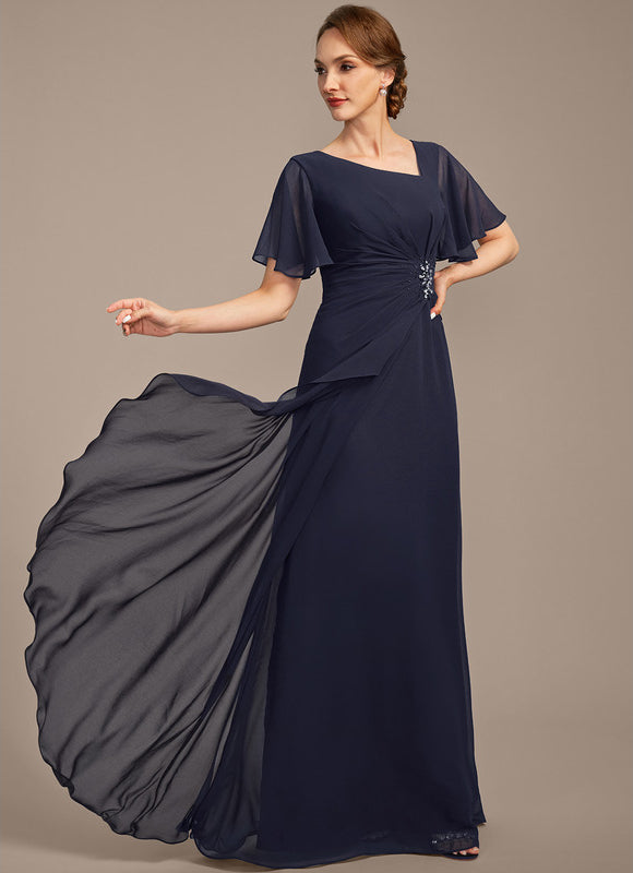 Robe Trapèze Chiffon Sophistiquée - gallery 4