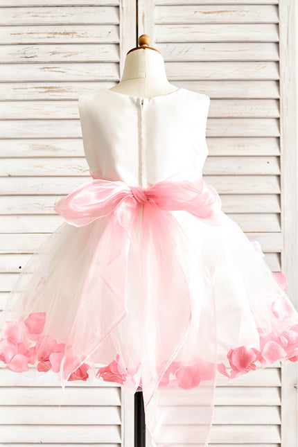 Robe Trapèze Rose Pastel 3D Fleurs - gallery 1