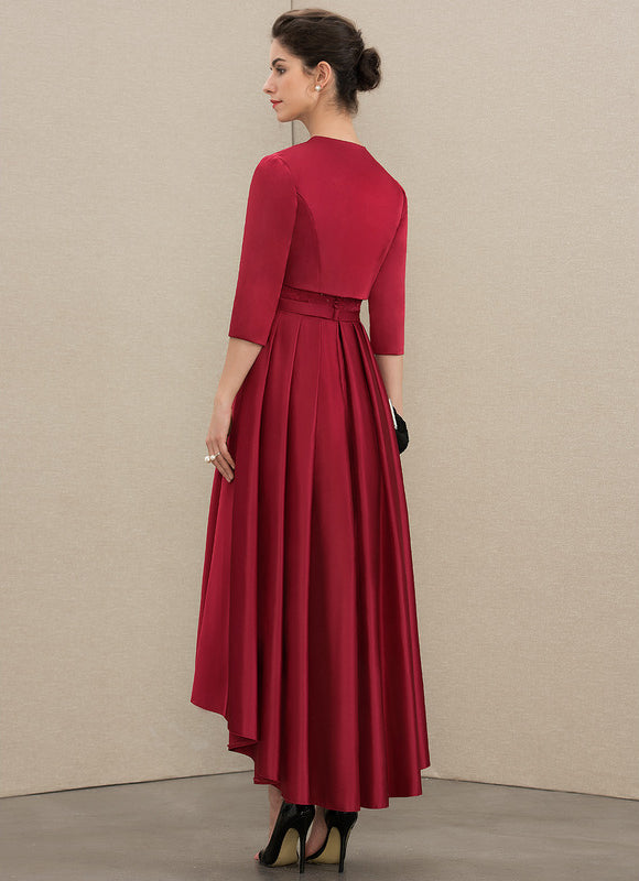 Robe Trapèze Éclat Rouge Velours - gallery 2