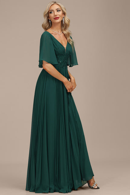 Robe Trapèze Émeraude Envoûtante - gallery 2