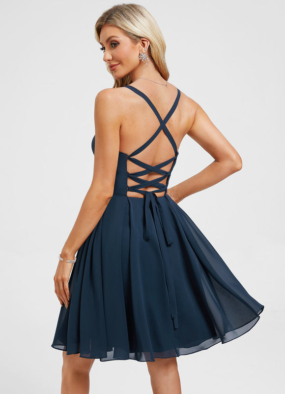 Robe Trapèze Fleur De Ciel - gallery 1