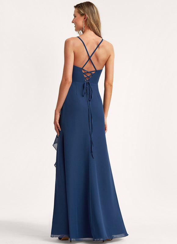 Robe Trapèze Flottante Aqua - gallery 4