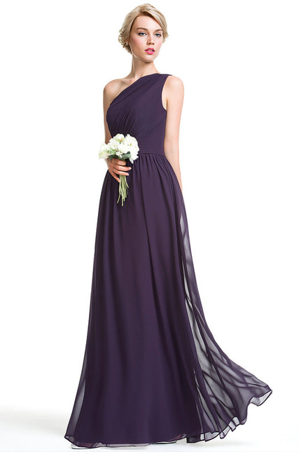 Robe Trapèze Asymétrique Beige - gallery 1