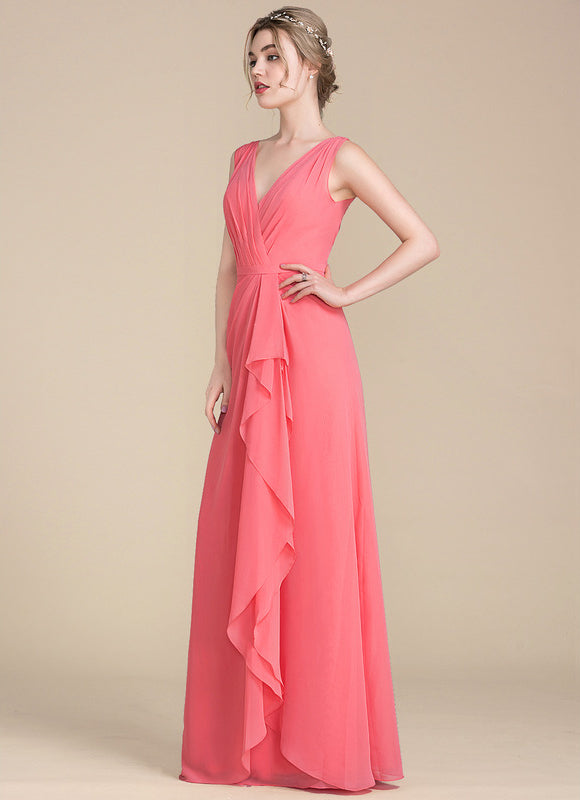 Robe Trapèze Mousseline Fendue - gallery 3