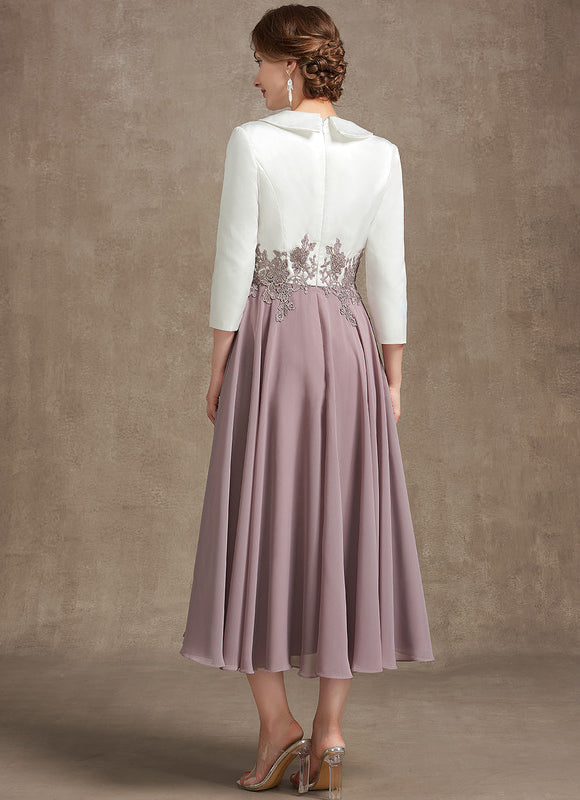 Robe Trapèze Élégance Lavande - gallery 4