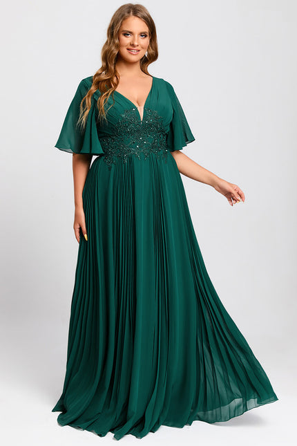 Robe Trapèze Émeraude Envoûtante - gallery 8