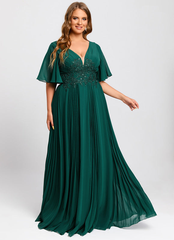 Robe Trapèze Émeraude Envoûtante - gallery 8