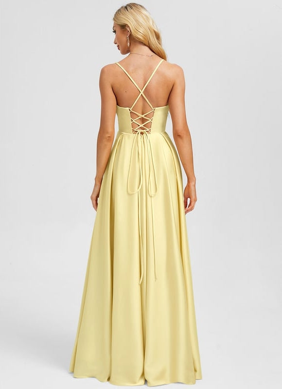 Robe Trapèze Jaune Lumineuse - gallery 1