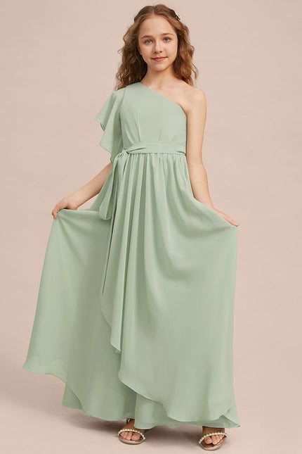 Robe Trapèze Verte Évanescente - gallery 6