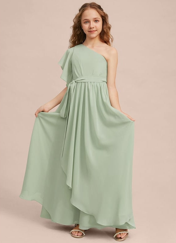 Robe Trapèze Verte Évanescente - gallery 6