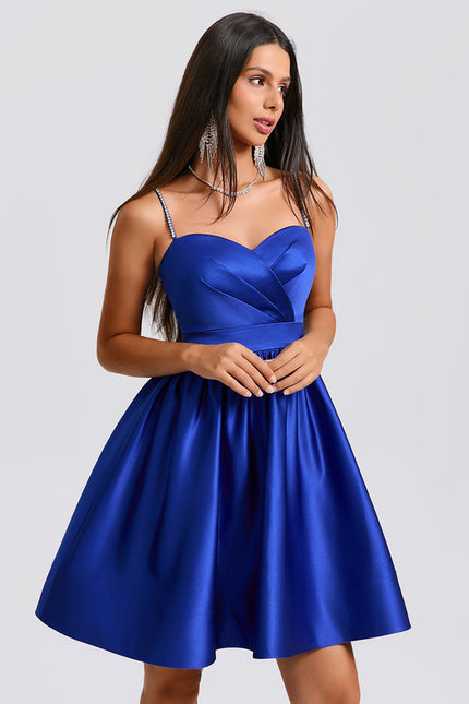 Robe Trapèze Satinée Chic - gallery 1