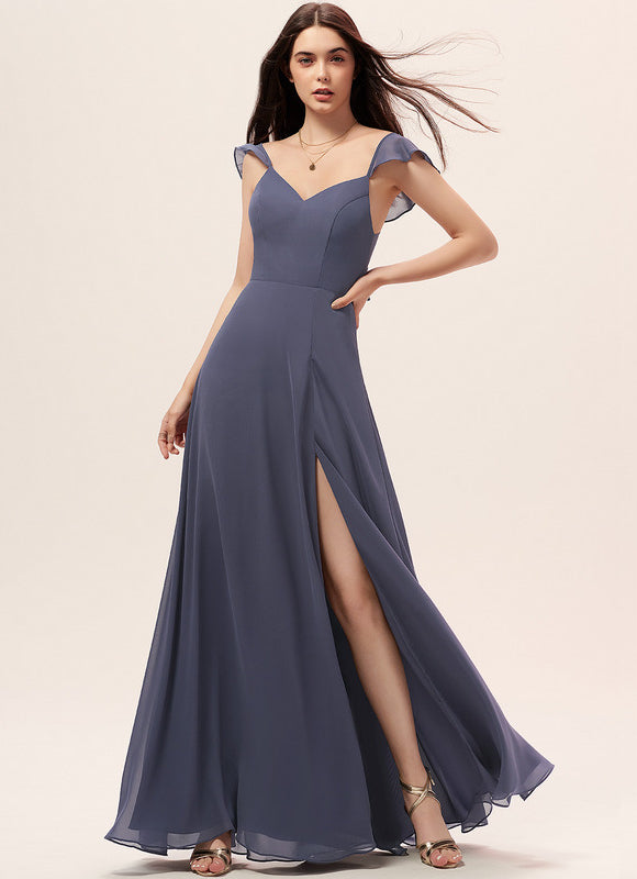 Robe Trapèze Longue Beige Élégante