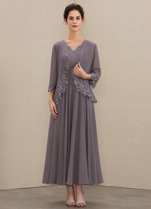 Robe Trapèze Chic Mousseline Sophistiquée - gallery 2