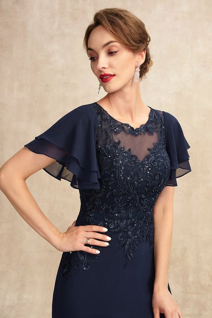 Robe Trapèze Longue Violetée - gallery 6
