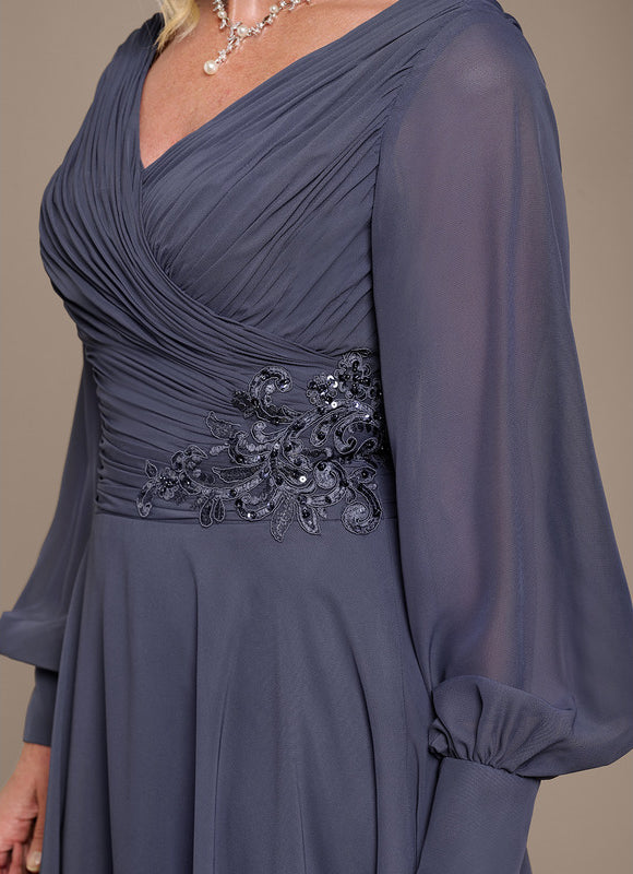 Robe Trapèze Émeraude Flottante - gallery 5