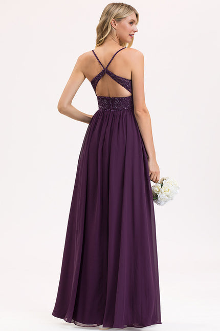 Robe Trapèze Violet Enchanté - gallery 5