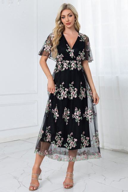 Robe Trapèze Florale Chic - gallery 3